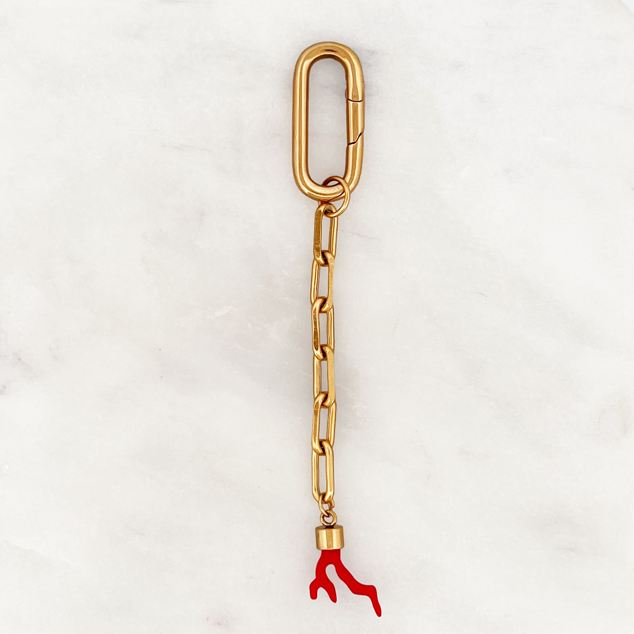 Bikini Charm Red Coral Classic Clasp Bikini Charm Red Coral Classic Clasp