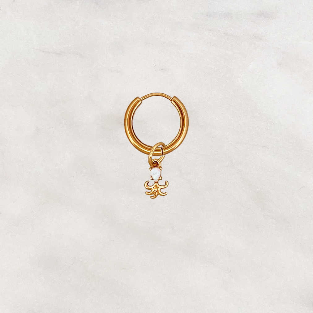 Earring Opal Octopus Earring Opal Octopus