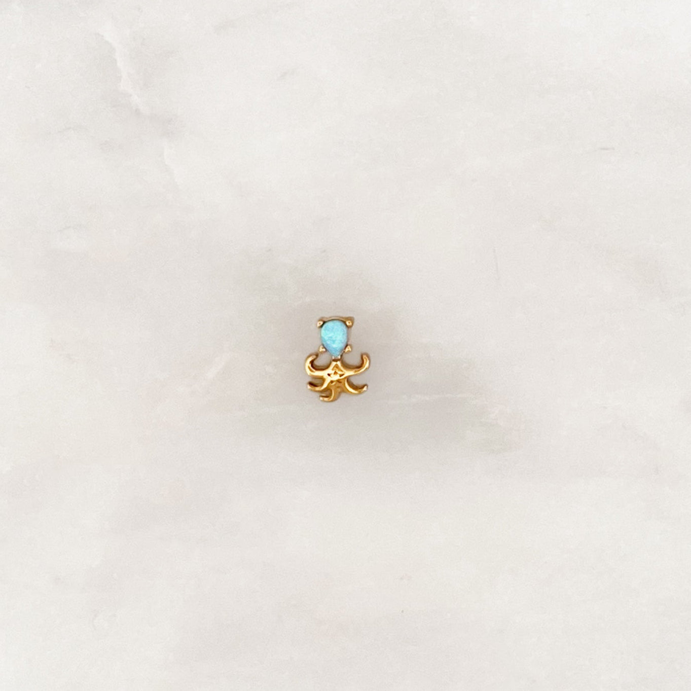 Earstud Blue Octopus Earstud Blue Octopus