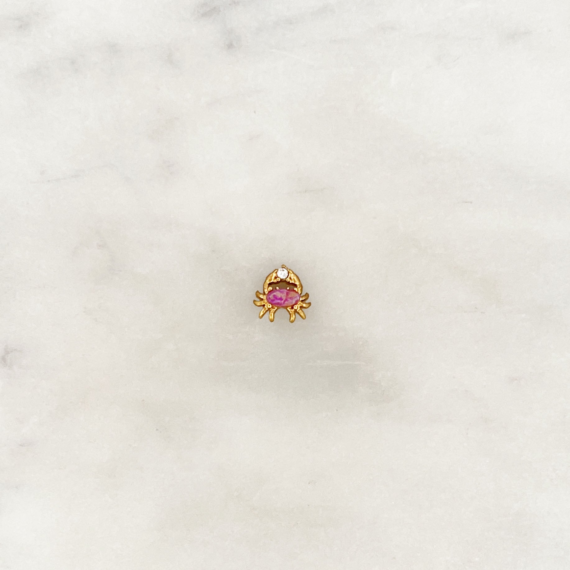 Earstud Pink Crabby Earstud Pink Crabby