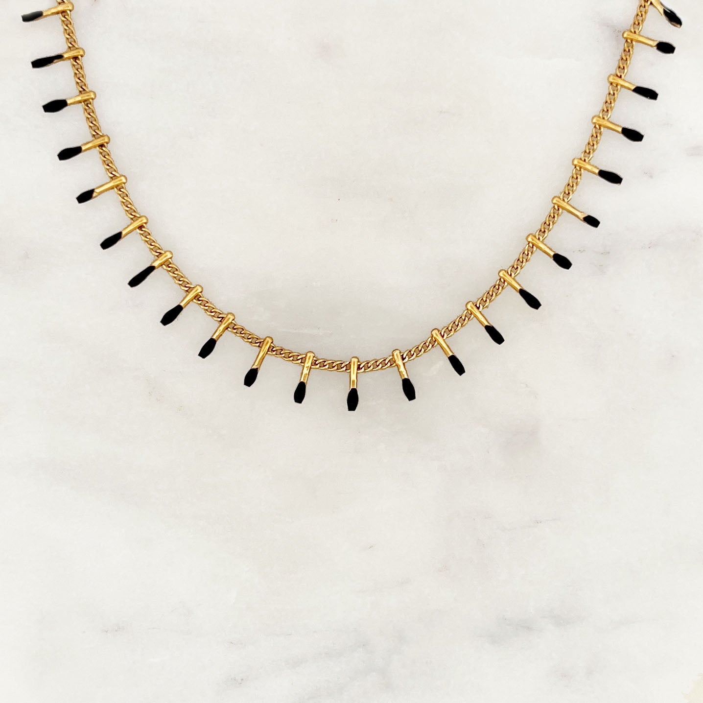 Black Tassels Necklace Black Tassels Necklace