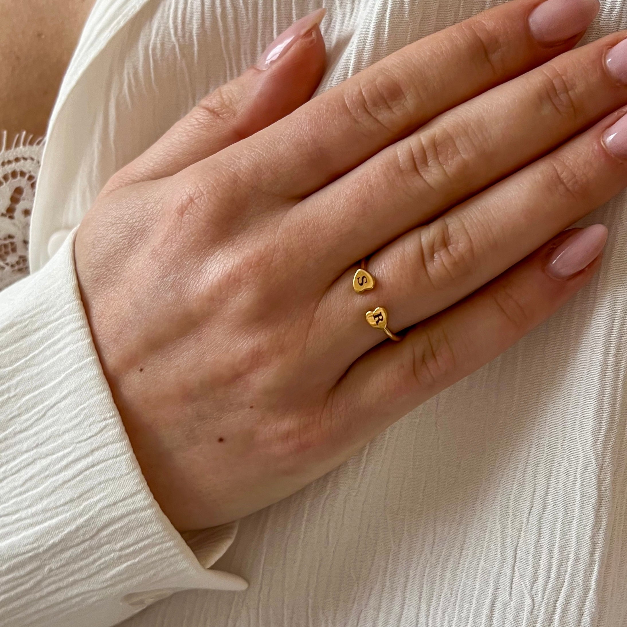 Engrave Twin Lovers Ring Engrave Twin Lovers Ring