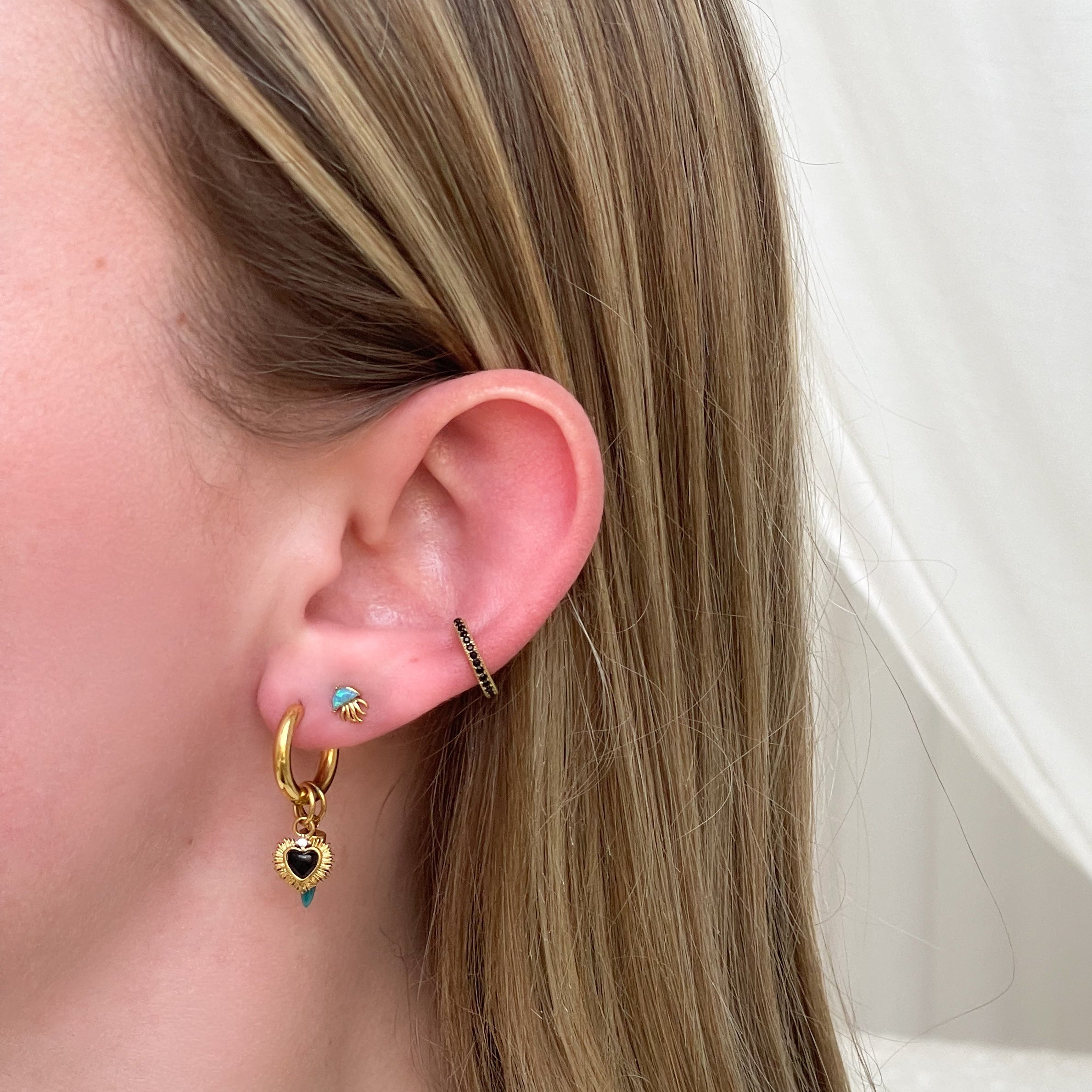 Earstud Dark Blue Jellyfish Earstud Dark Blue Jellyfish