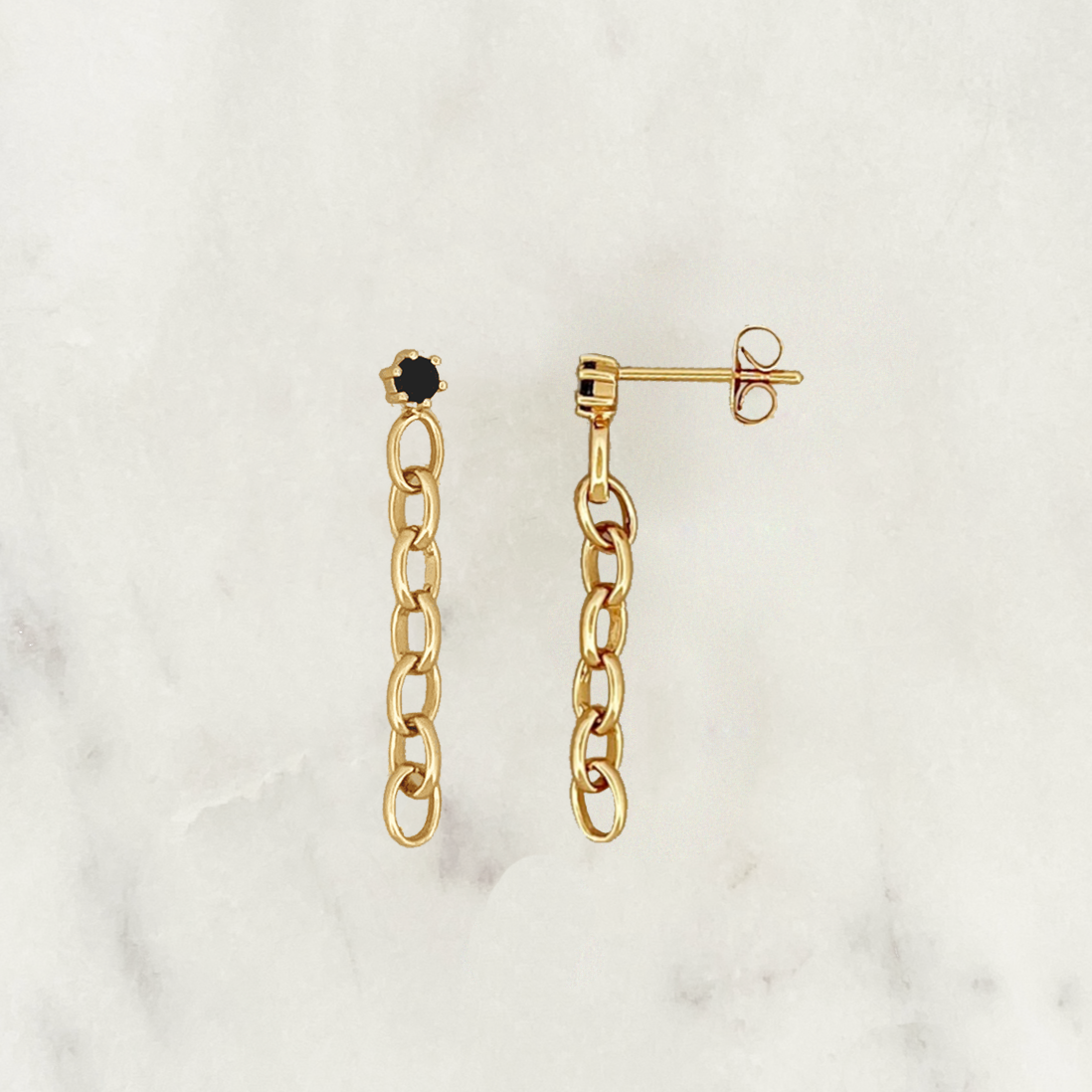 Sample Onyx Earpin Set Chains Sample Onyx Earpin Set Chains