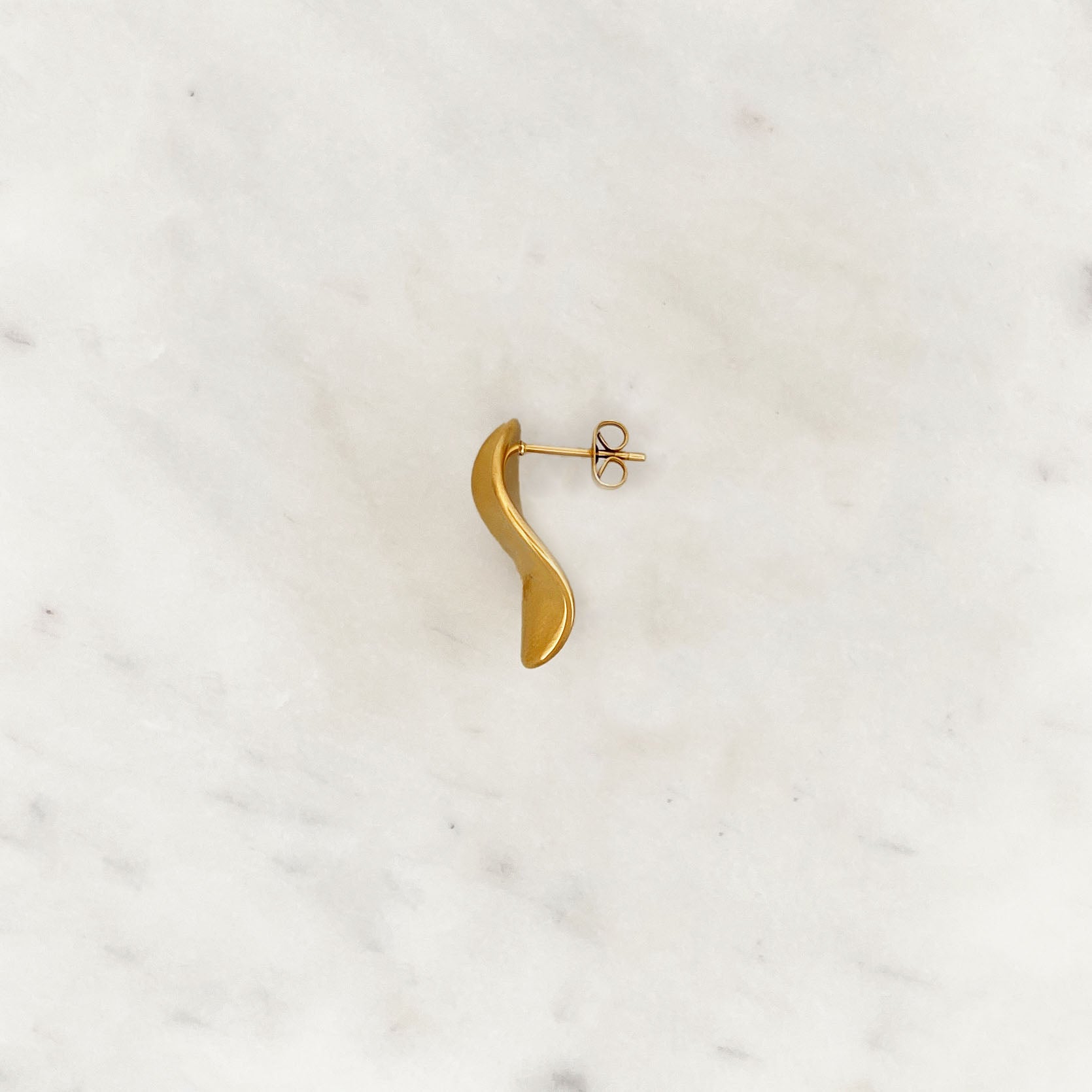 Pleated Earstud Set Round Pleated Earstud Set Round