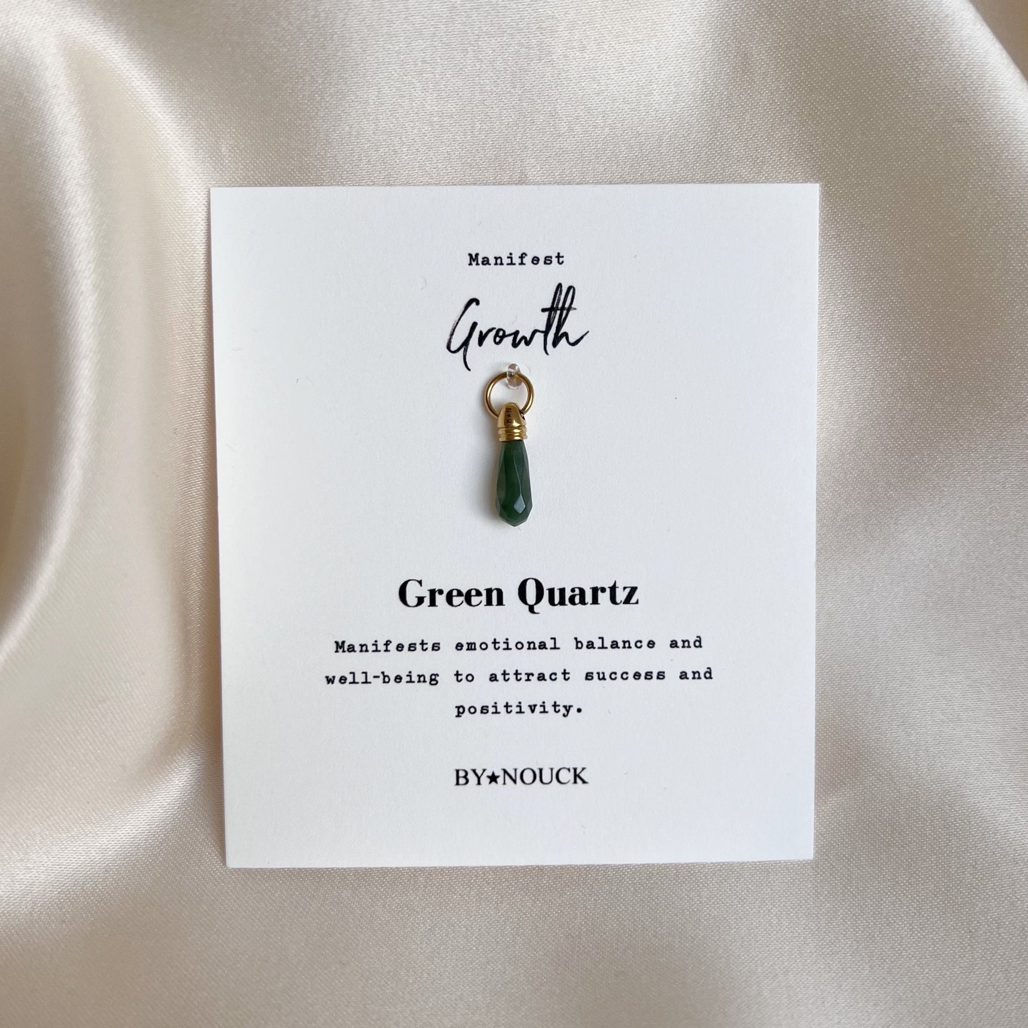 DYO Manifest Stone Green Quartz - ByNouck Jewelry DYO Manifest Stone Green Quartz - ByNouck Jewelry