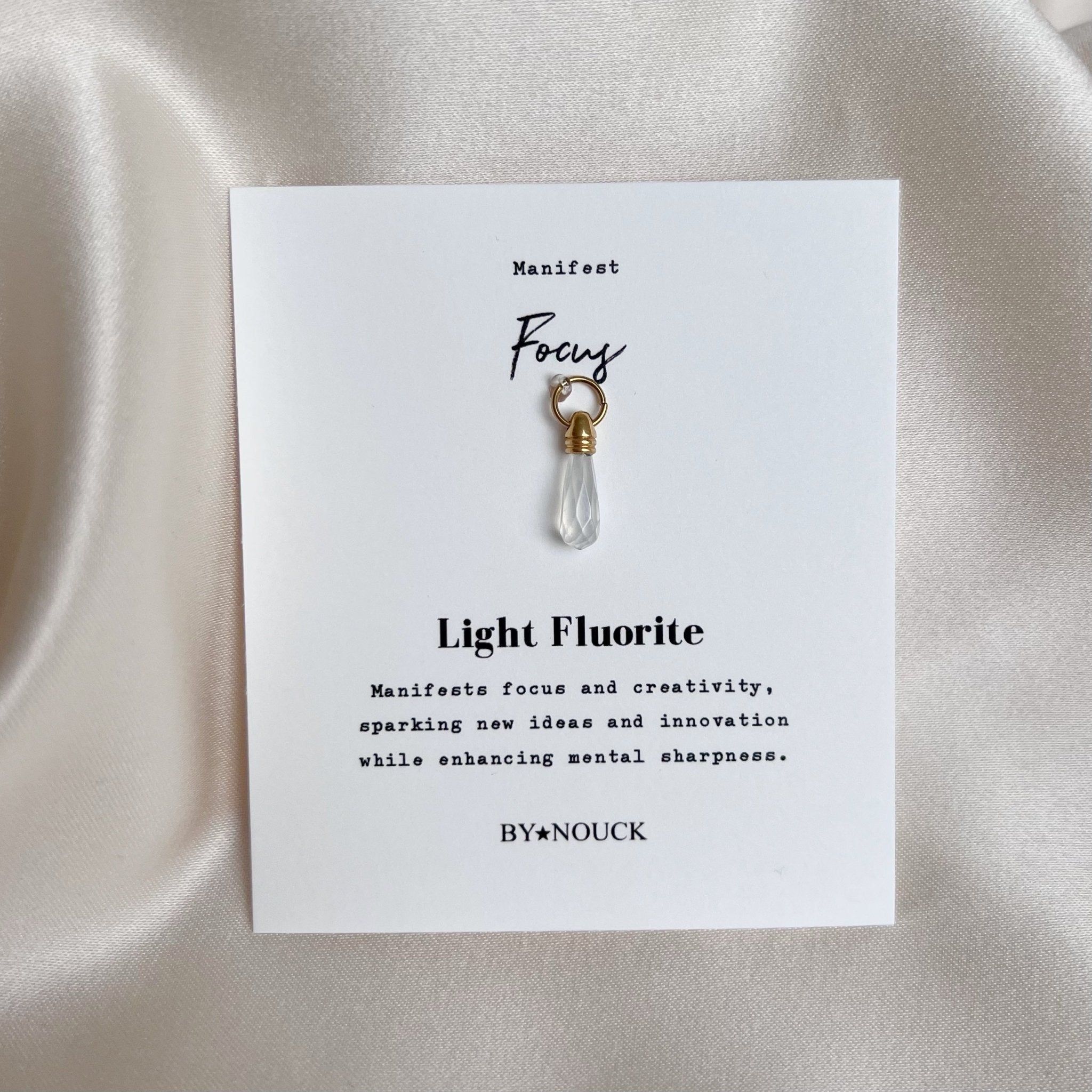 DYO Manifest Stone Light Fluorite - ByNouck Jewelry DYO Manifest Stone Light Fluorite - ByNouck Jewelry