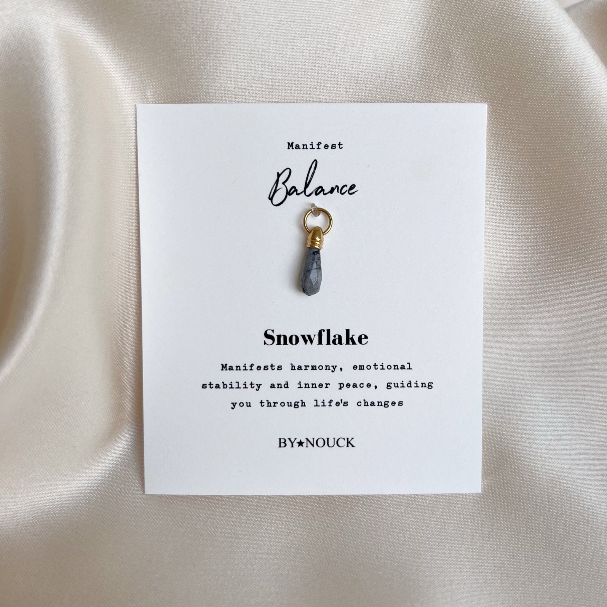 DYO Manifest Stone Snowflake - ByNouck Jewelry DYO Manifest Stone Snowflake - ByNouck Jewelry