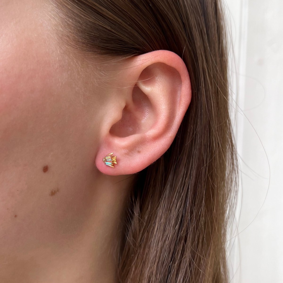 Earstud Moon Fish - ByNouck Jewelry Earstud Moon Fish - ByNouck Jewelry