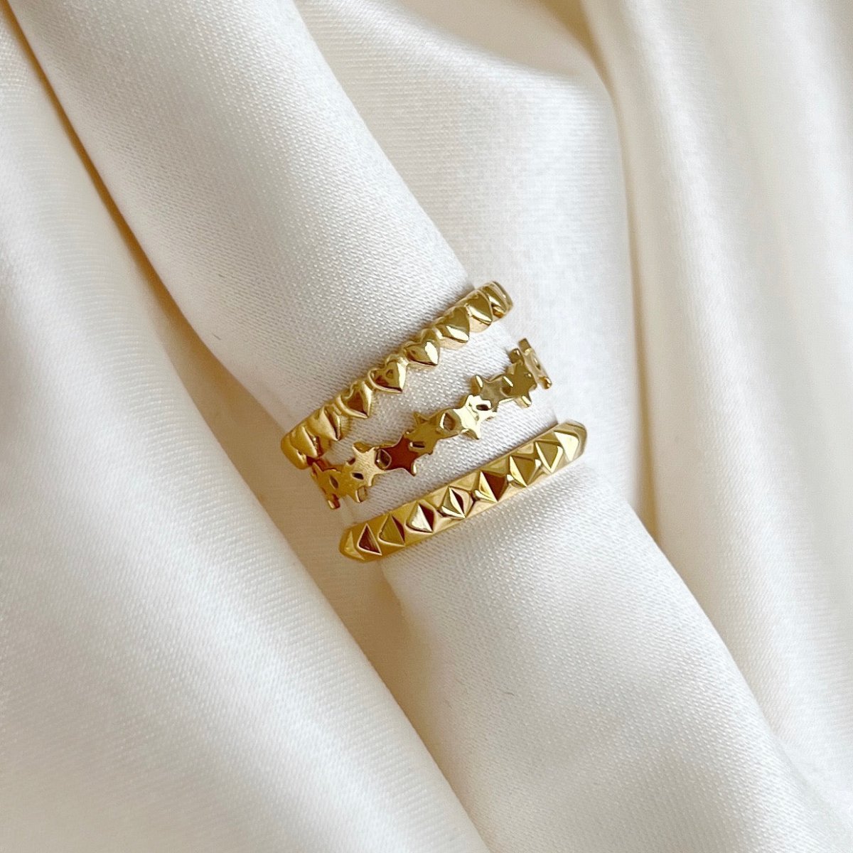 Facet Stack Ring - ByNouck Jewelry Facet Stack Ring - ByNouck Jewelry