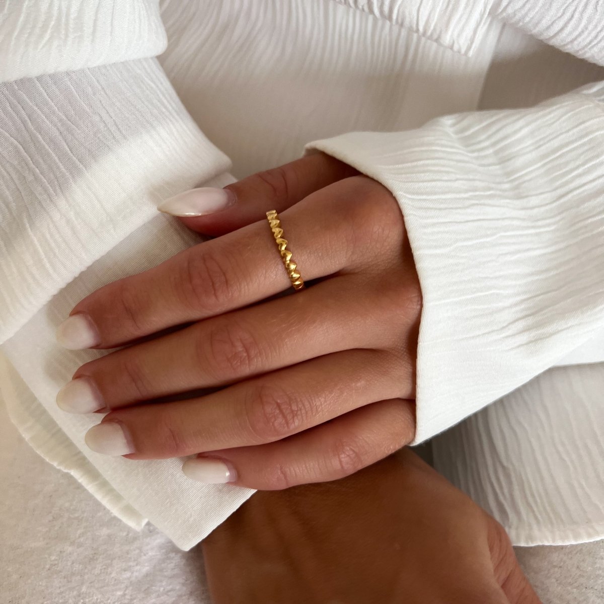 Hearts Stack Ring - ByNouck Jewelry Hearts Stack Ring - ByNouck Jewelry