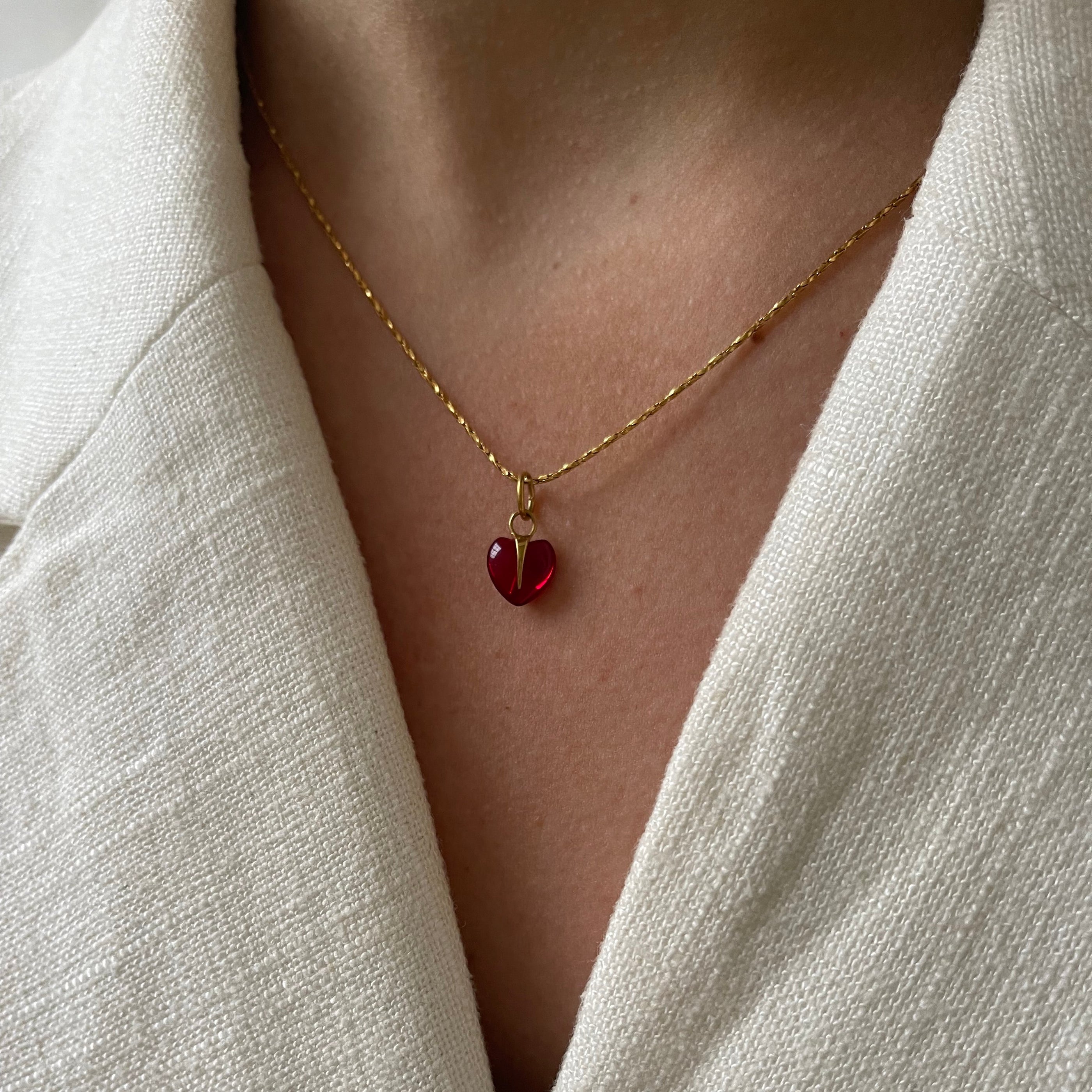 Rope Necklace Small Red Love Rope Necklace Small Red Love