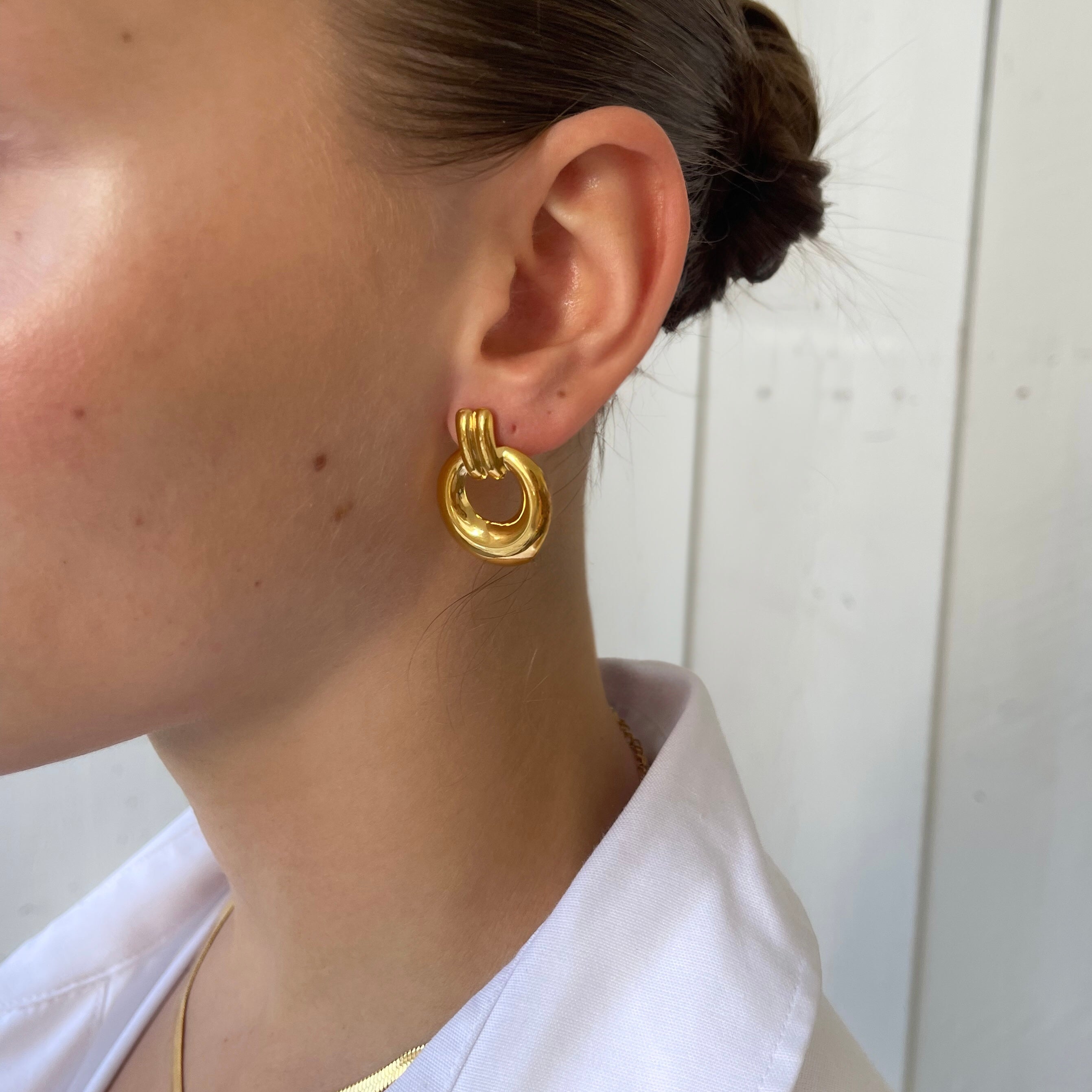 Round Pendant Earstud Set Big Round Pendant Earstud Set Big