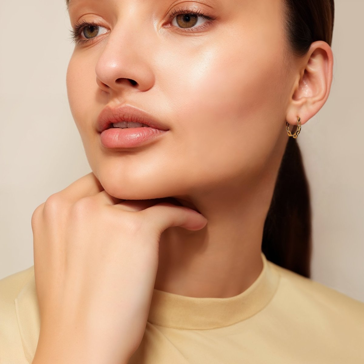 Oval Link Hoop Set - ByNouck Jewelry Oval Link Hoop Set - ByNouck Jewelry