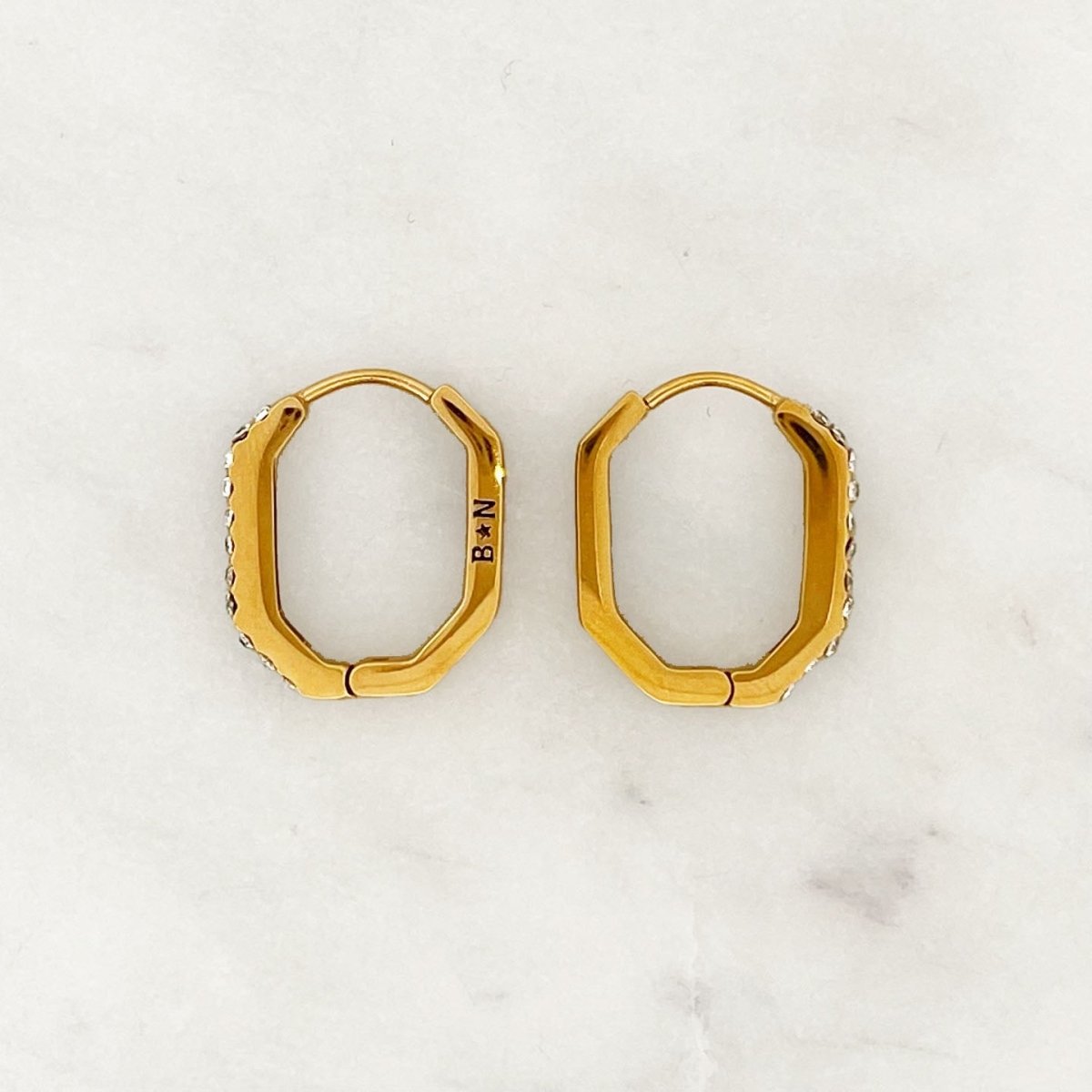 Rhinestones Hoop Set - ByNouck Jewelry Rhinestones Hoop Set - ByNouck Jewelry