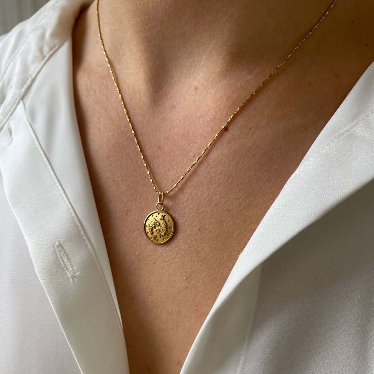 Rope Necklace Pisces - ByNouck Jewelry Rope Necklace Pisces - ByNouck Jewelry