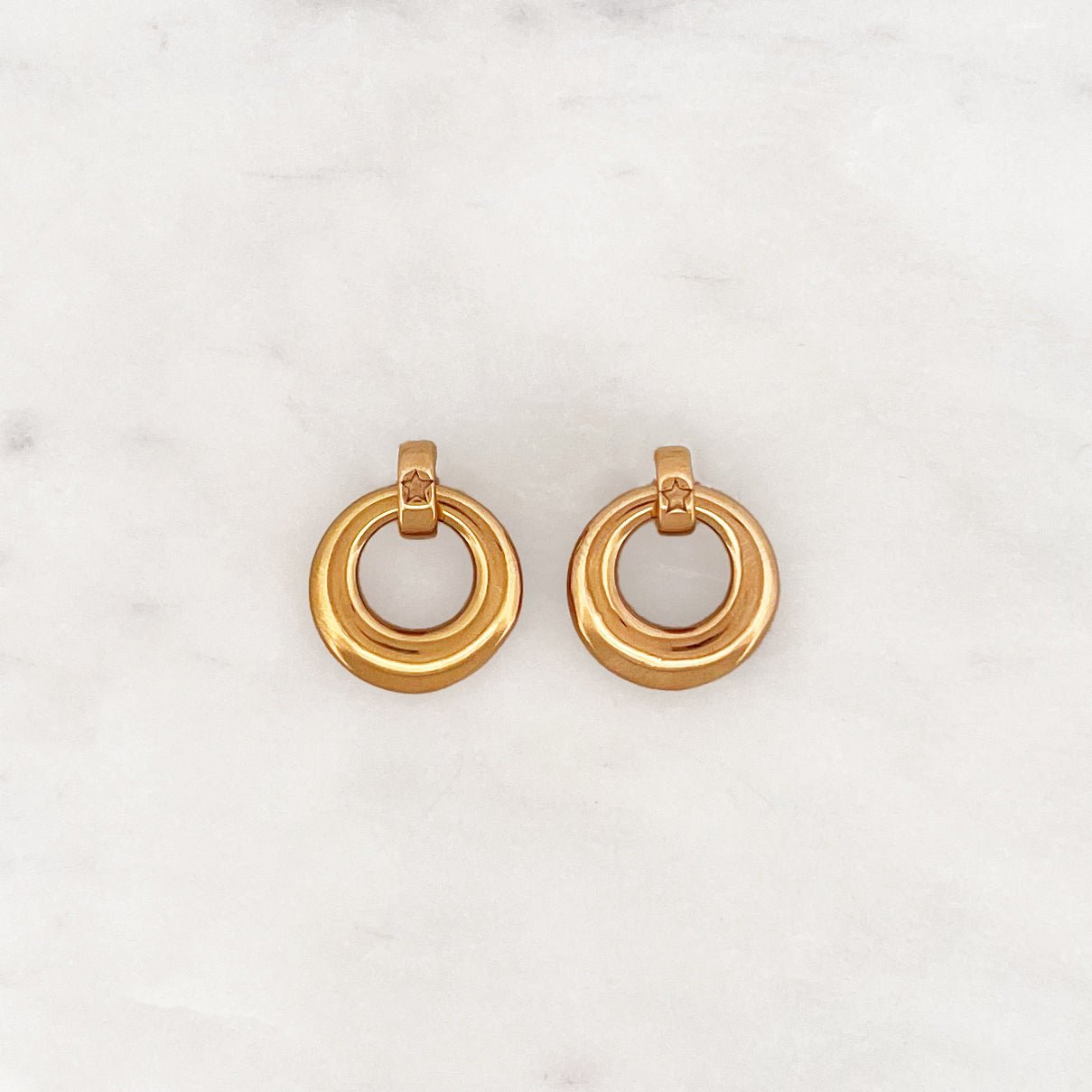 Round Pendant Hoop Set - ByNouck Jewelry Round Pendant Hoop Set - ByNouck Jewelry