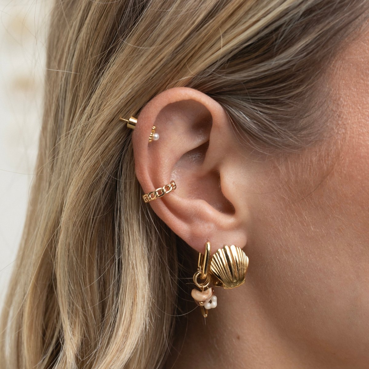 Scallop Hoop Set - ByNouck Jewelry Scallop Hoop Set - ByNouck Jewelry