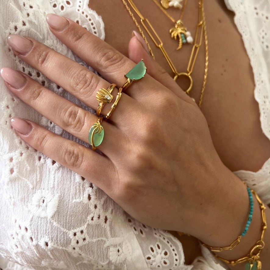Shiny Shell Ring - ByNouck Jewelry Shiny Shell Ring - ByNouck Jewelry