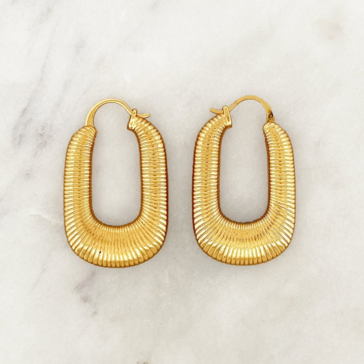 Vintage Boxy Hoop Set - ByNouck Jewelry Vintage Boxy Hoop Set - ByNouck Jewelry