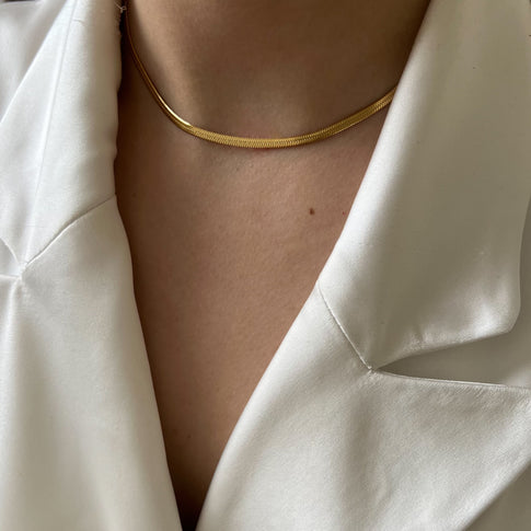 Collier Plat Fin