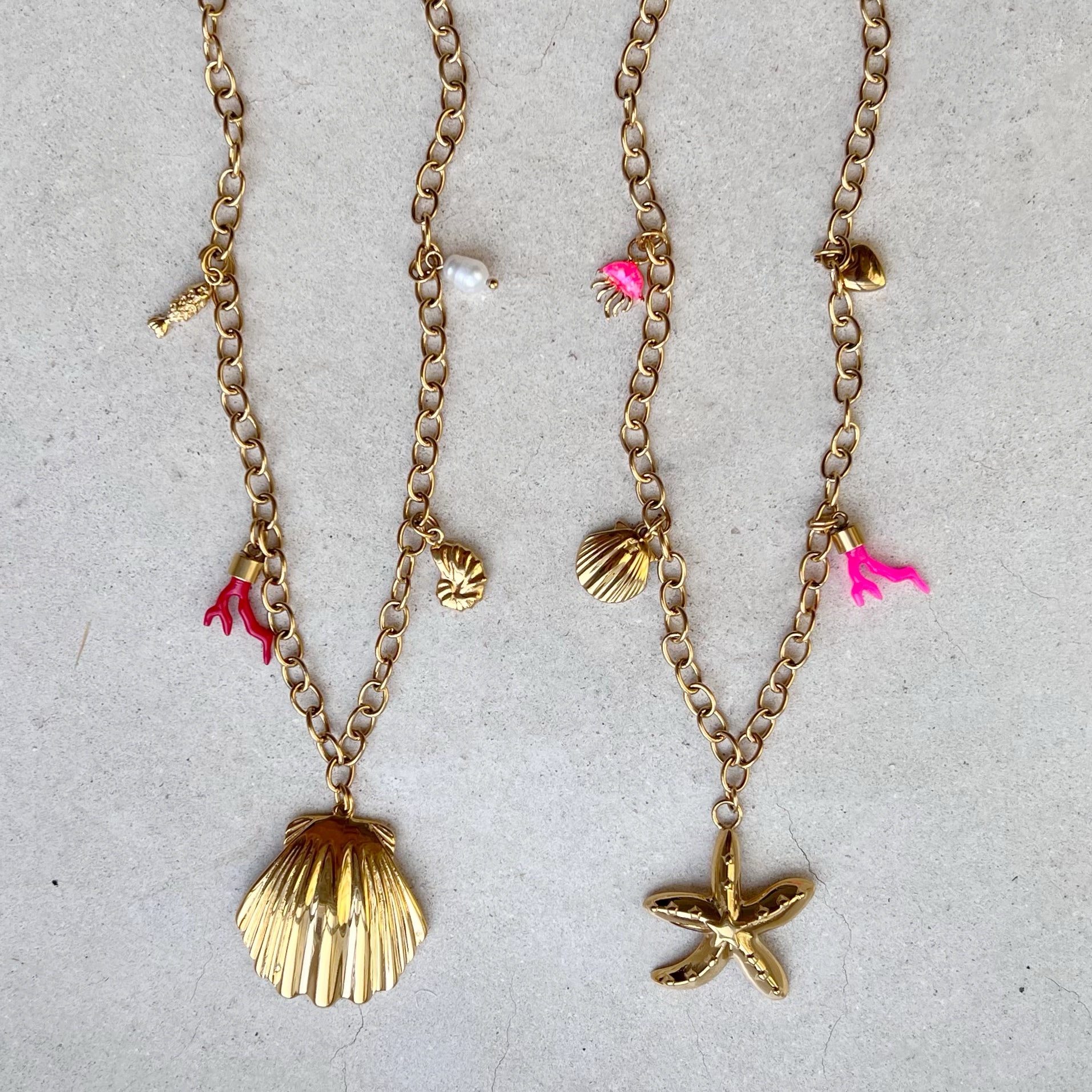 Charm Necklace Scallop