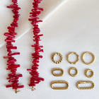 Collier ras du cou en corail rouge