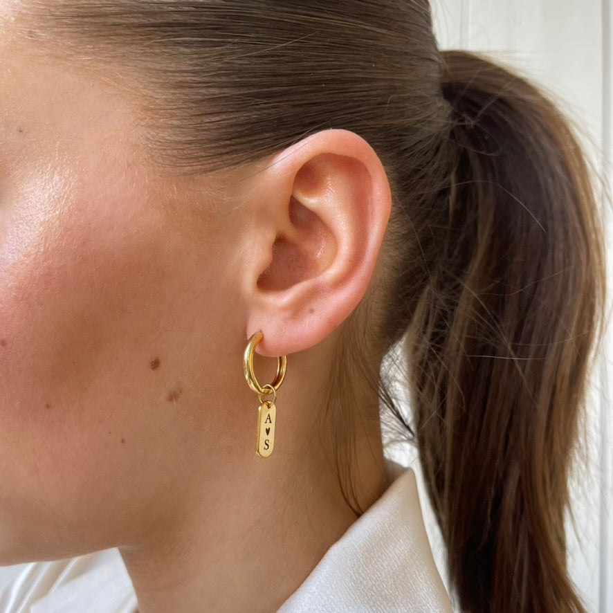 Hoop Engrave Tag Large