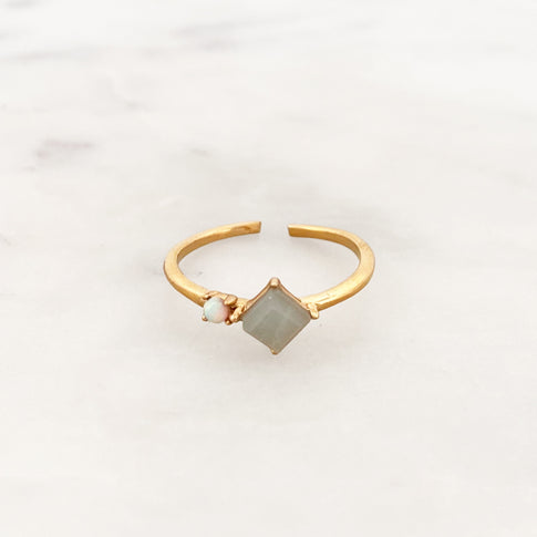 Amazonite Opal Ring