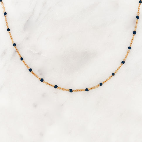 Base Blue Dots Necklace