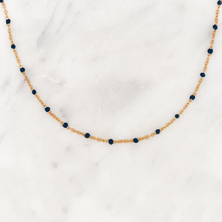 Base Blue Dots Choker