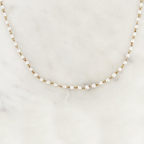 Base Choker Petite Perles