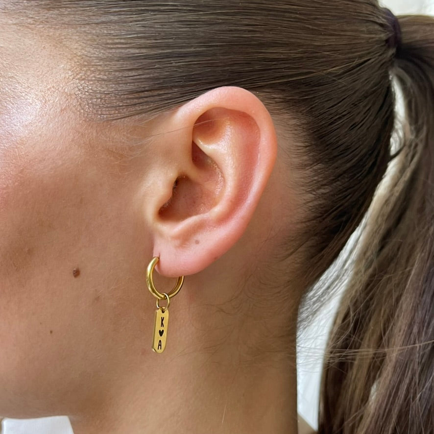 Earring Engrave Tag Small