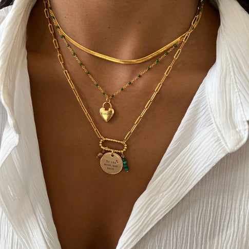 Collier Plat Fin