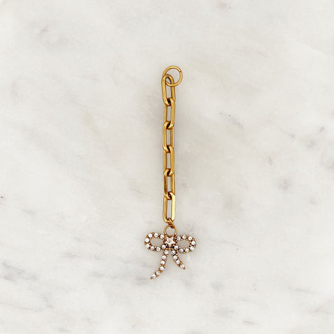DYO Chain Rhinestone Bow
