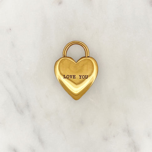 DYO Engrave Big Lock Heart