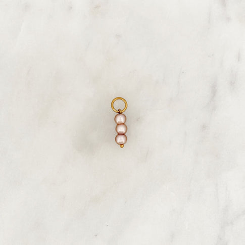 DYO Triple Taupe Brown Glass Pearls