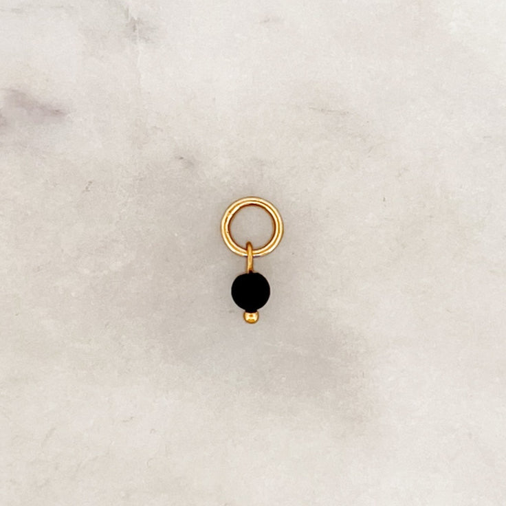 DYO Tiny Black Tourmaline Bead