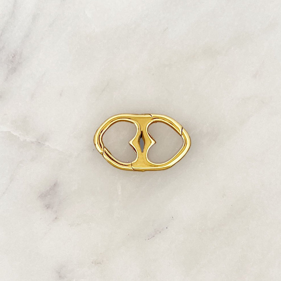 Double Heart Clasp