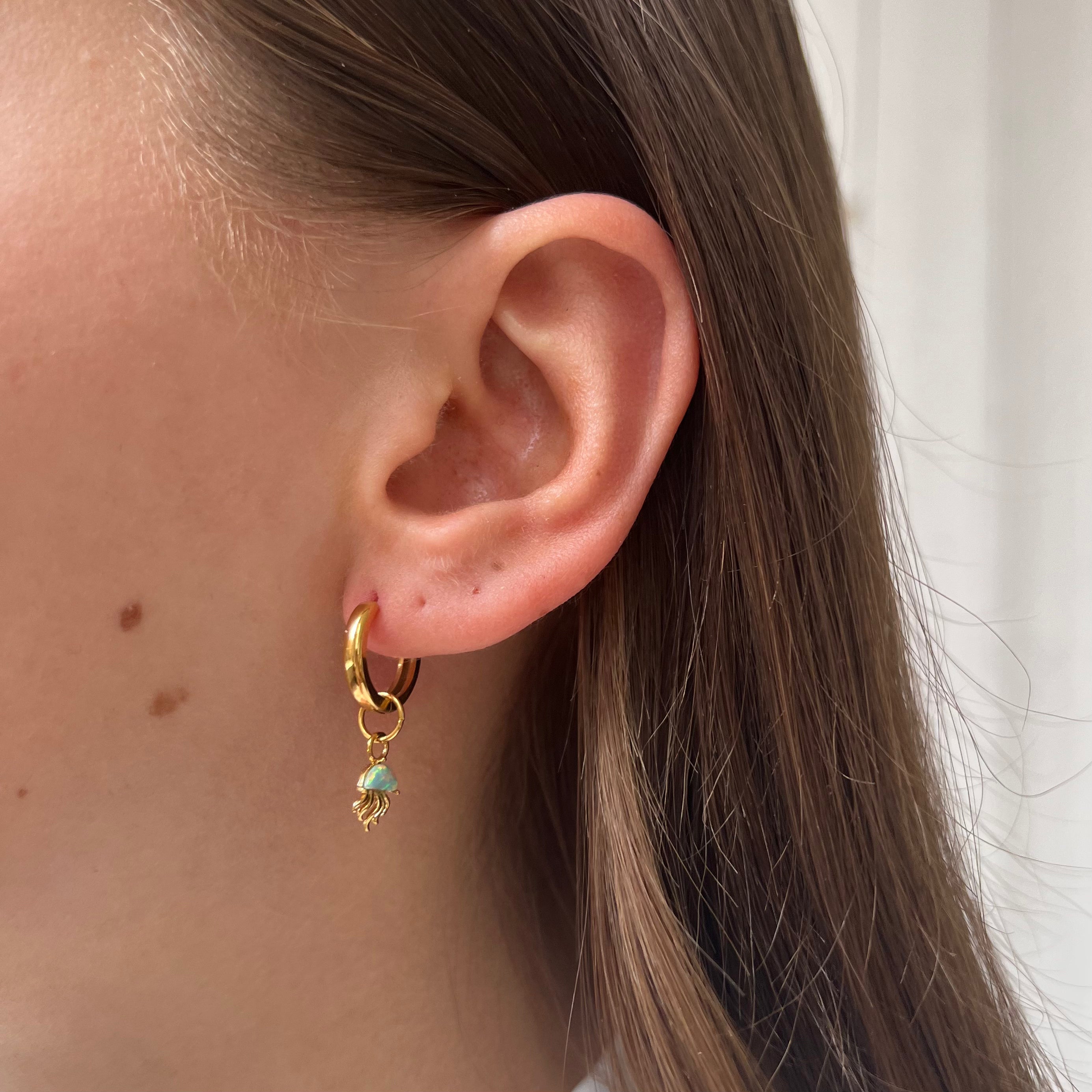Earring Blue Jellyfish