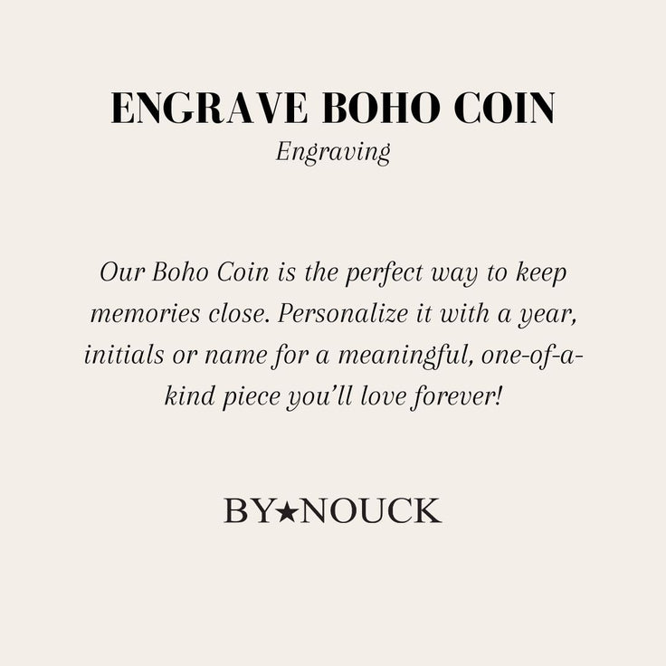 DYO Engrave Boho Coin