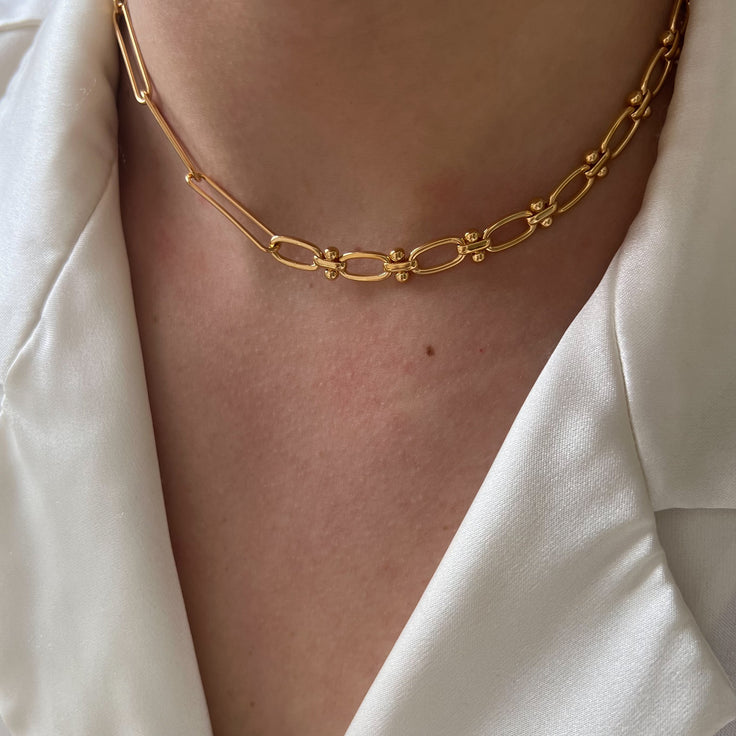 Choker Double Chaîne