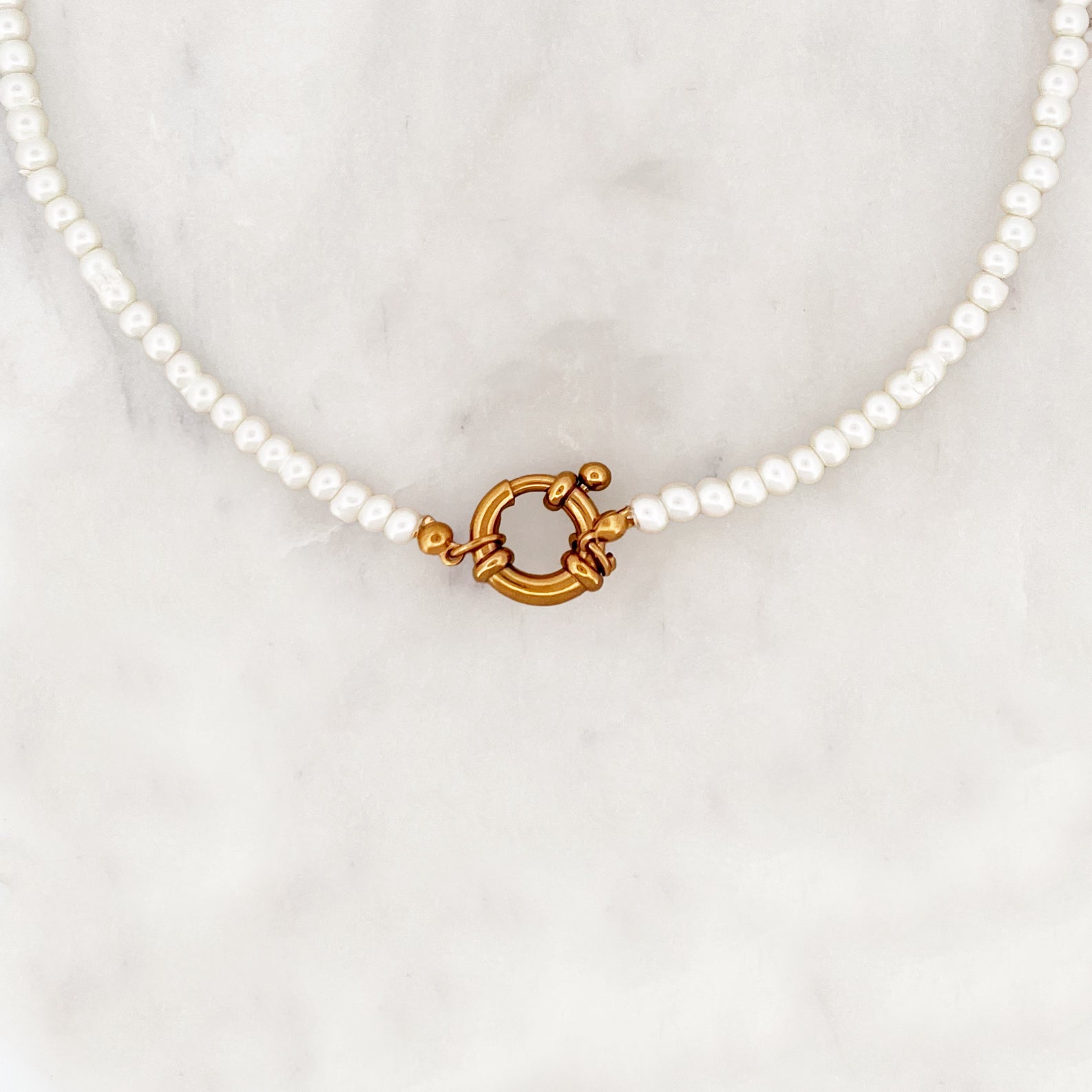 Choker Glass Pearls