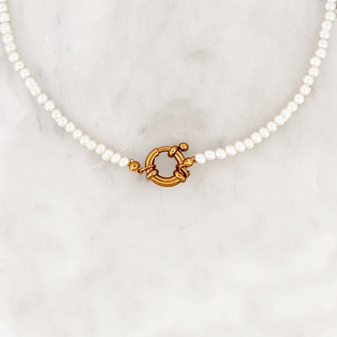 Choker Glass Pearls