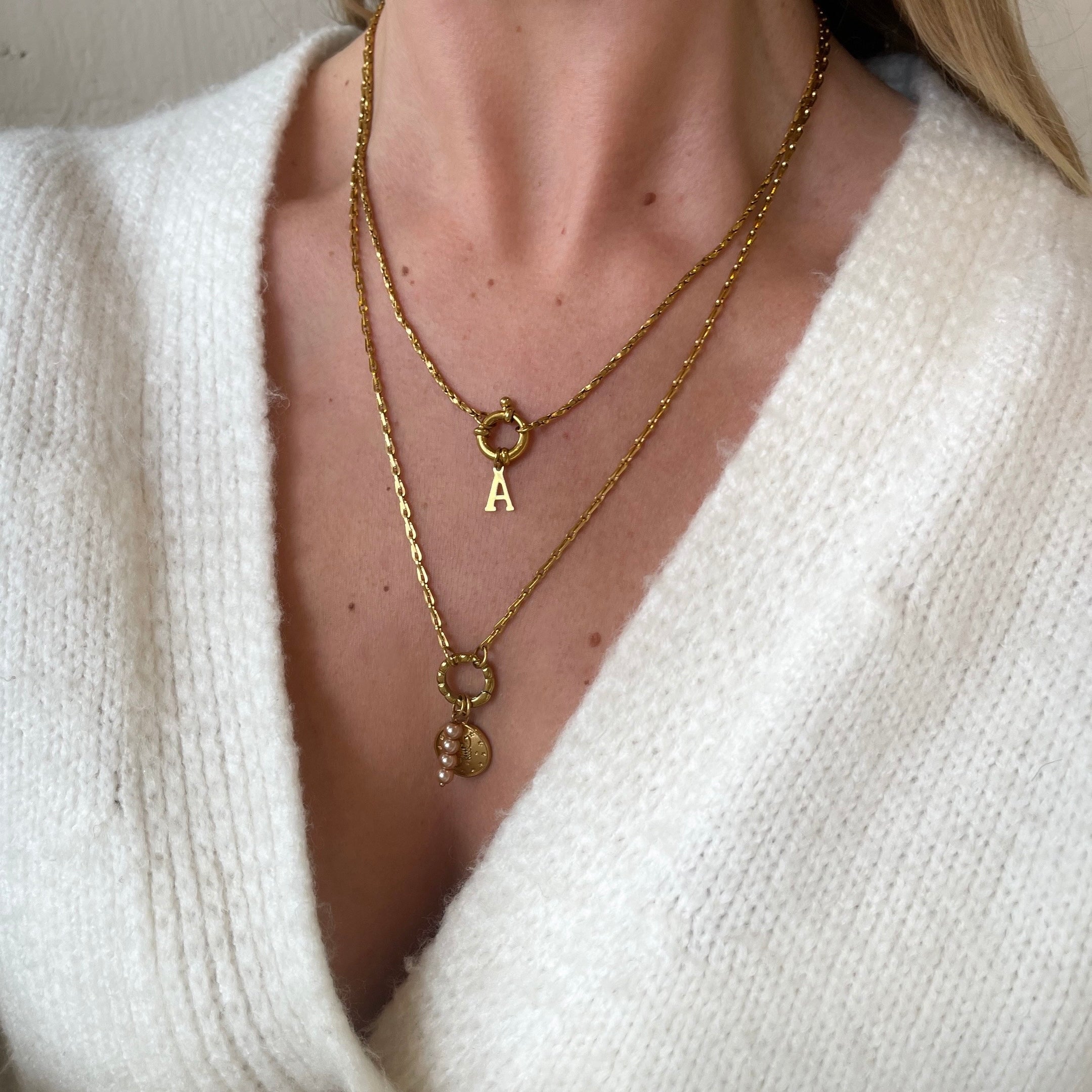 Twisted Necklace Initial