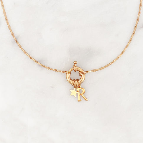 Necklace Initial Little Star