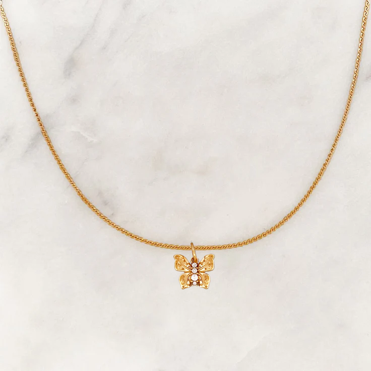 Necklace Shiny Butterfly