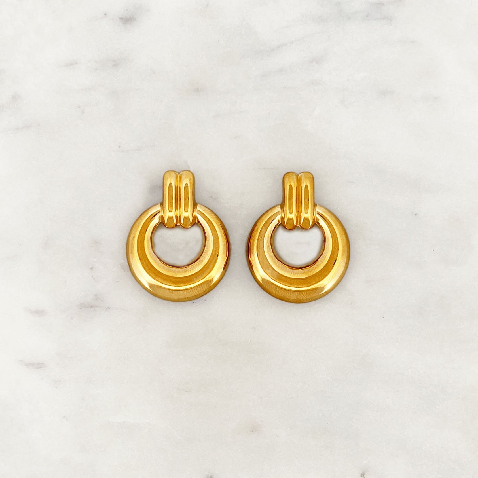 Round Pendant Earstud Set Big