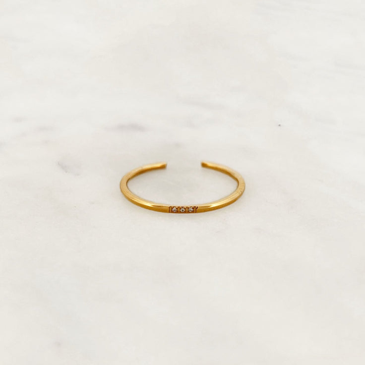 Small Rhinestones Ring