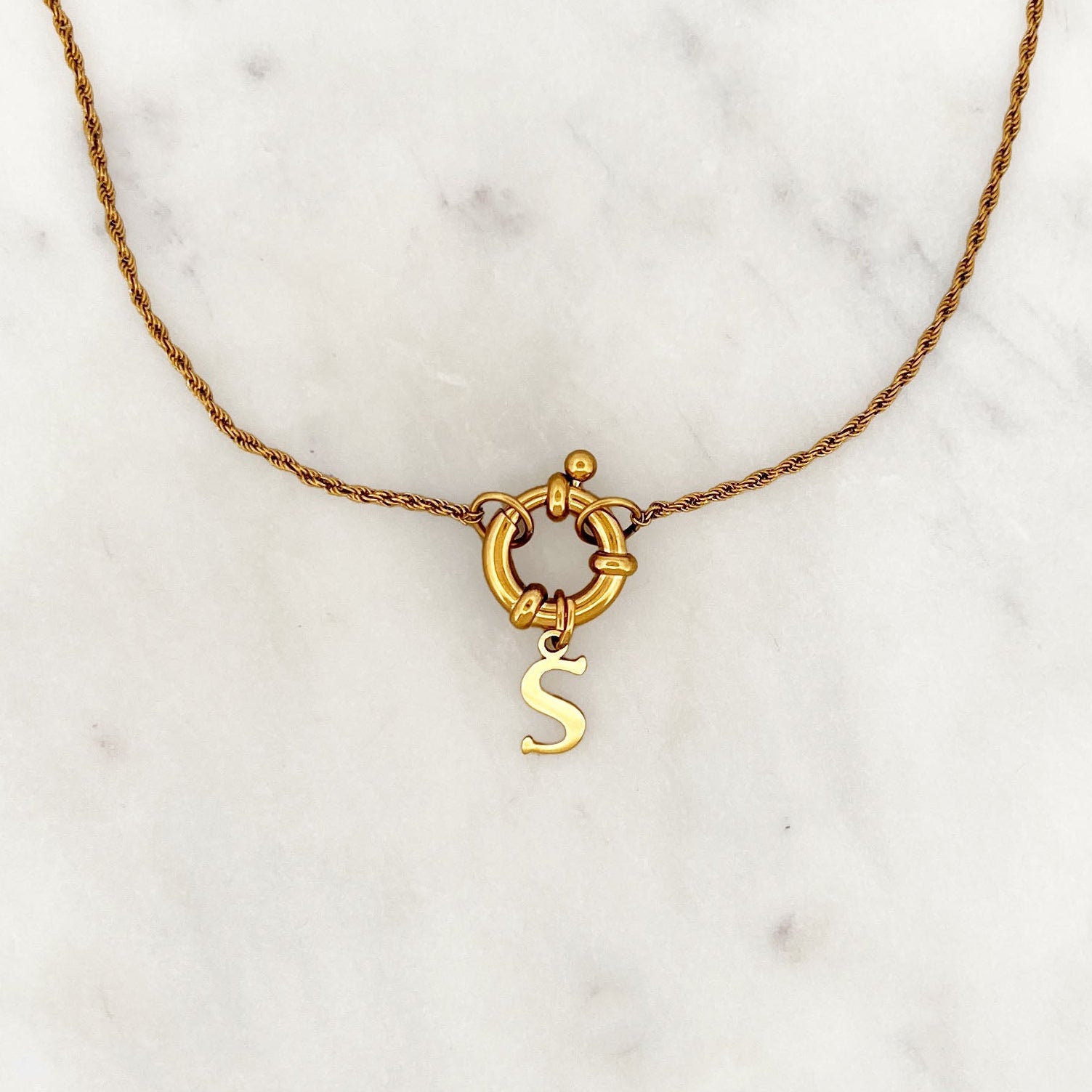Twisted Necklace Initial